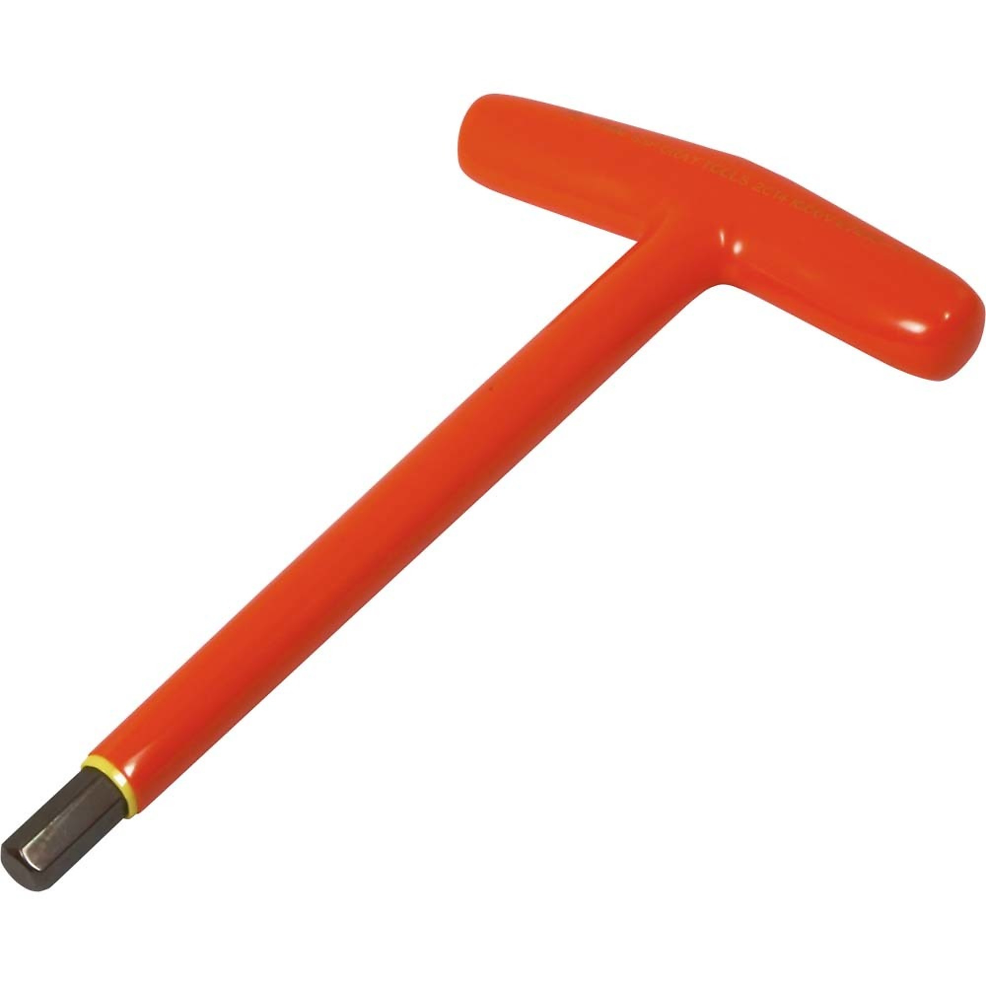 Gray Tools, 10mm T-handle S2 Hex Key, 1000V Insulated, Pieces (qty.) 1 Model# 67610-I